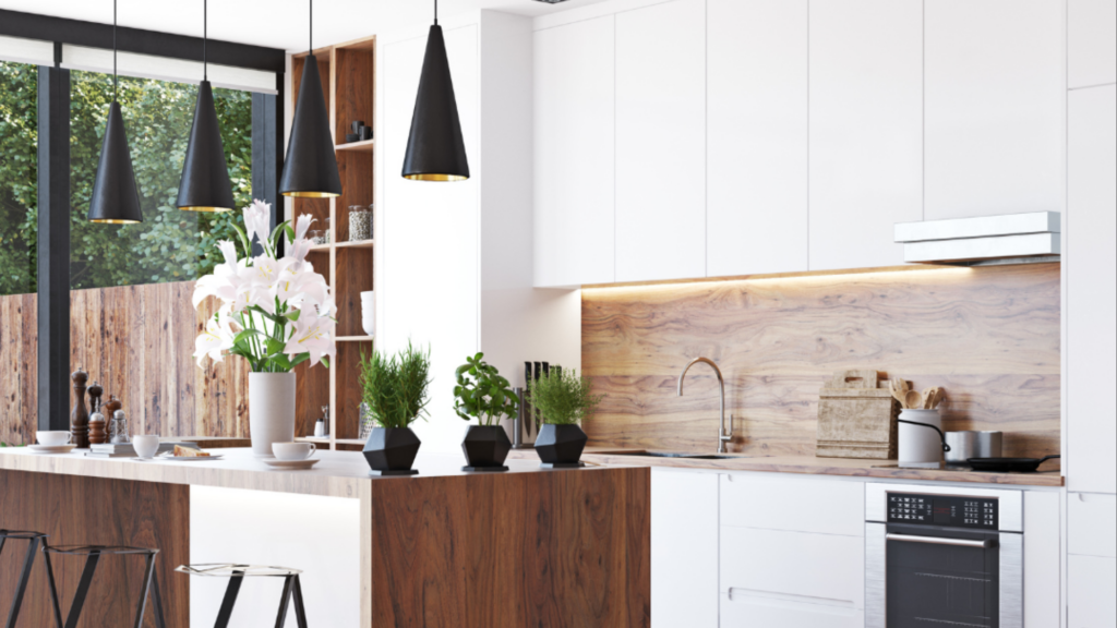 credence de cuisine bois